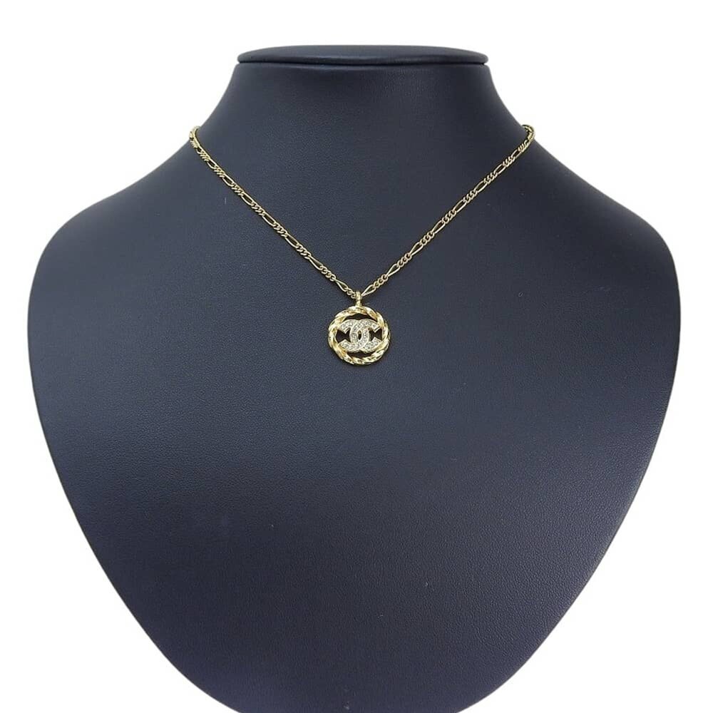 CHANEL Gold Logo Necklace - Picture 4 of 5